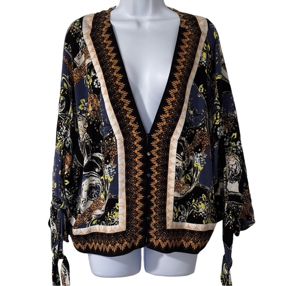 Free People Tops - Free People catch Me If You can Stylish Multicolor Top Medium